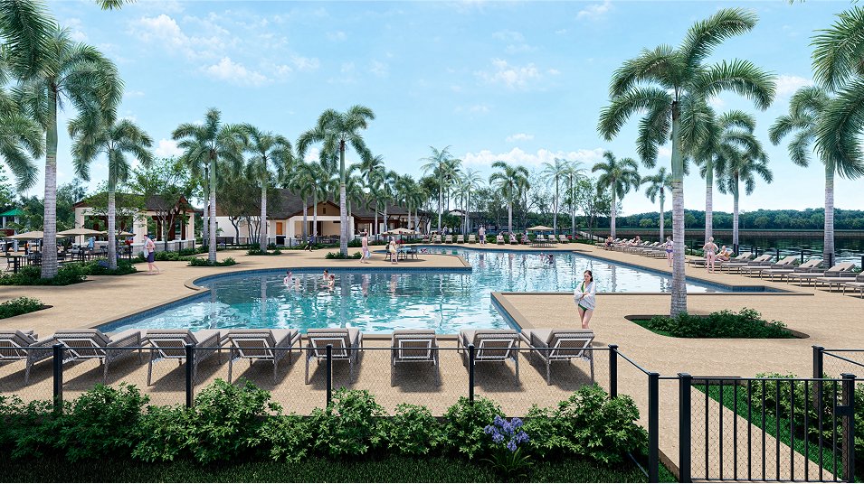 Cleared and graded ground at the future Turnleaf amenity centre site with construction underway and no completion date posted. Any finished-looking amenity image for Turnleaf is a rendering, not a photograph.