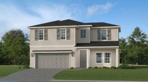 Lennar Teller exterior elevation at Turnleaf in Punta Gorda, Florida