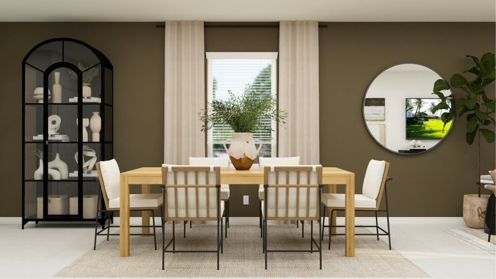 Lennar's own rendering of the dining area in the Georgia floor plan. A rendering supplied by the builder, not a photograph of a completed home at Turnleaf.