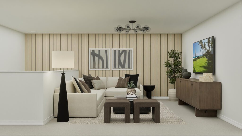 Lennar's own rendering of the loft in the Teller floor plan. A rendering supplied by the builder, not a photograph of a completed home at Turnleaf.